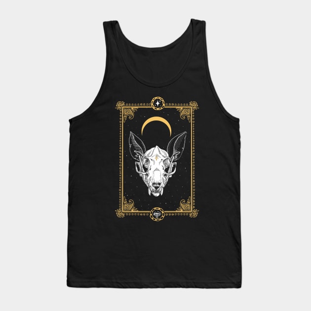 Ugly Tarot Skull Design Tank Top by MarxMerch